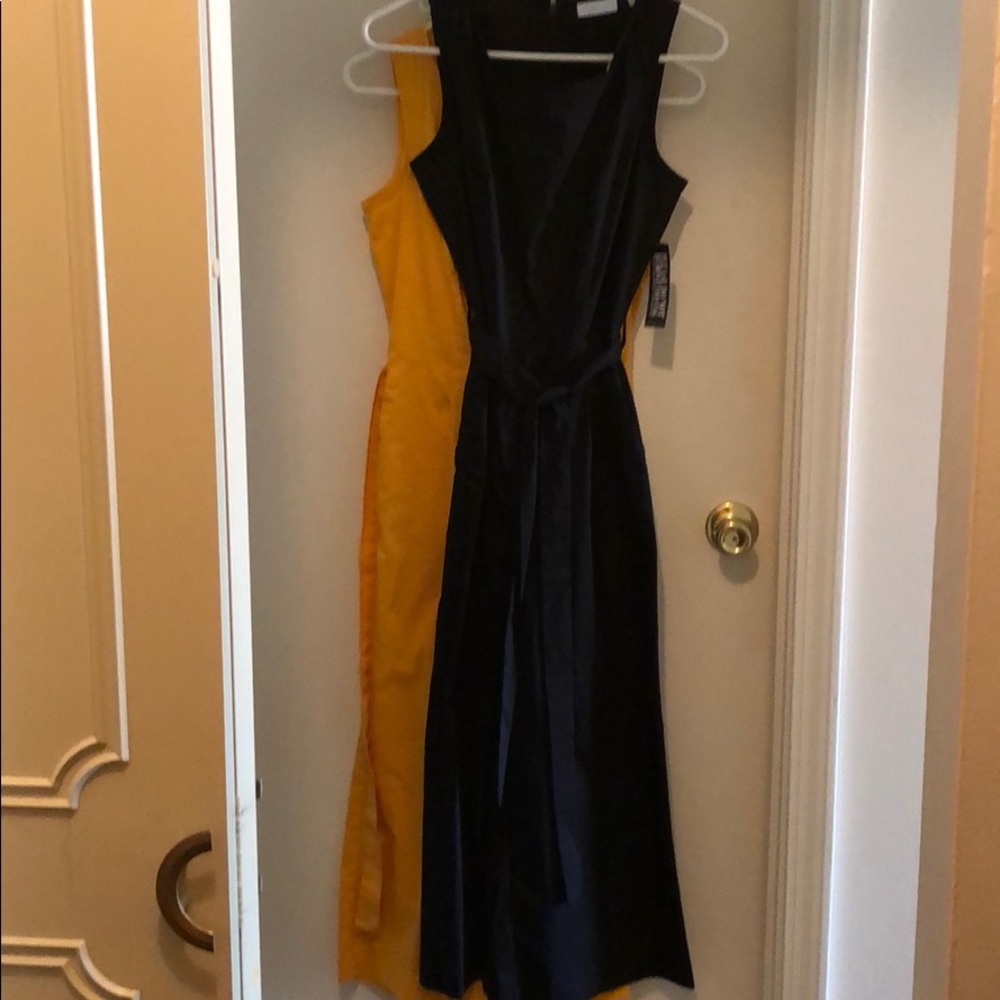Black and yellow jumpsuits